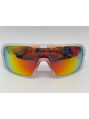 Kreedom Orion Polarized Sports Sunglasses With Clear Frame & Orange Arms